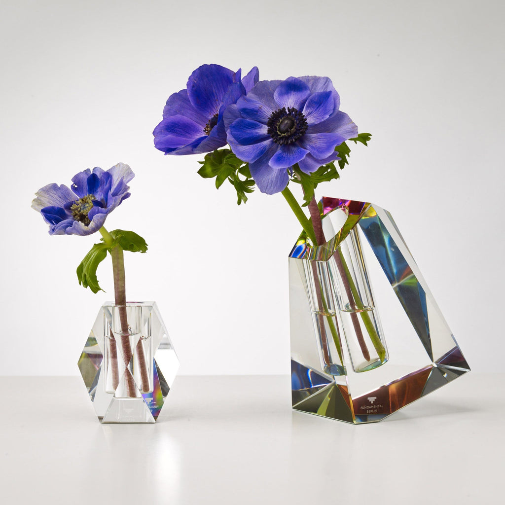 Faceted Crystal Vase - Small