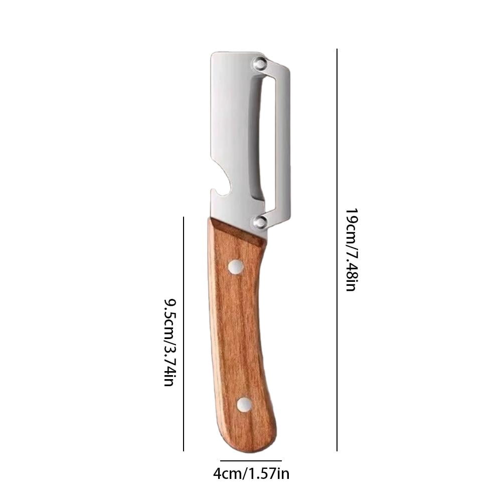 Vegetable Peeler, Ultra-Sharp Stainless Steel Blade with Ergonomic Wood Handle, Kitchen Peeler for F...