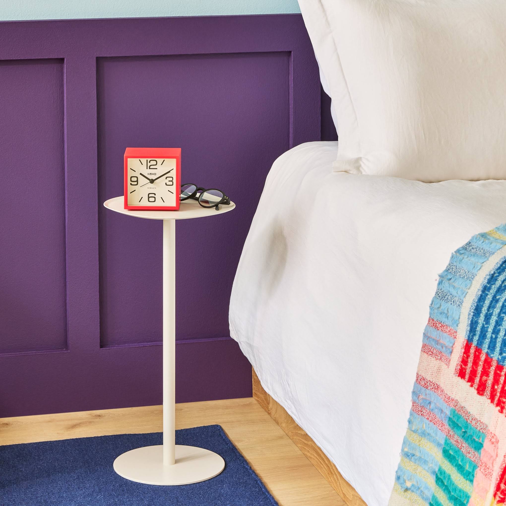 Pedestal Side Table - Sand White