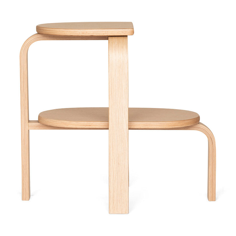 Altura Step Stool &amp; Side Table - Oak