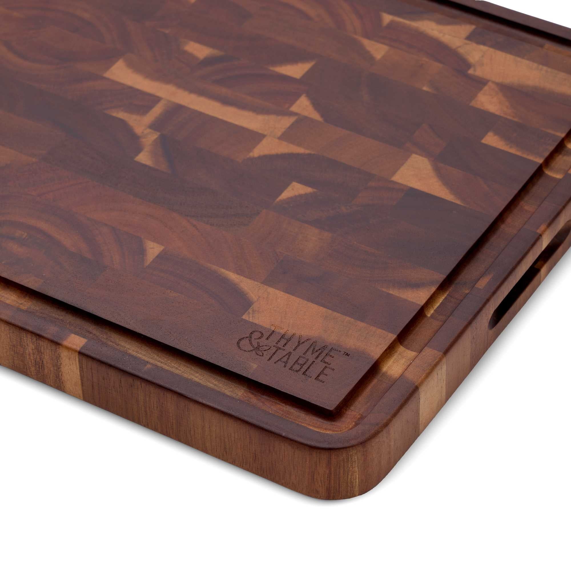 12"x18" Acacia End Grain Butcher Block