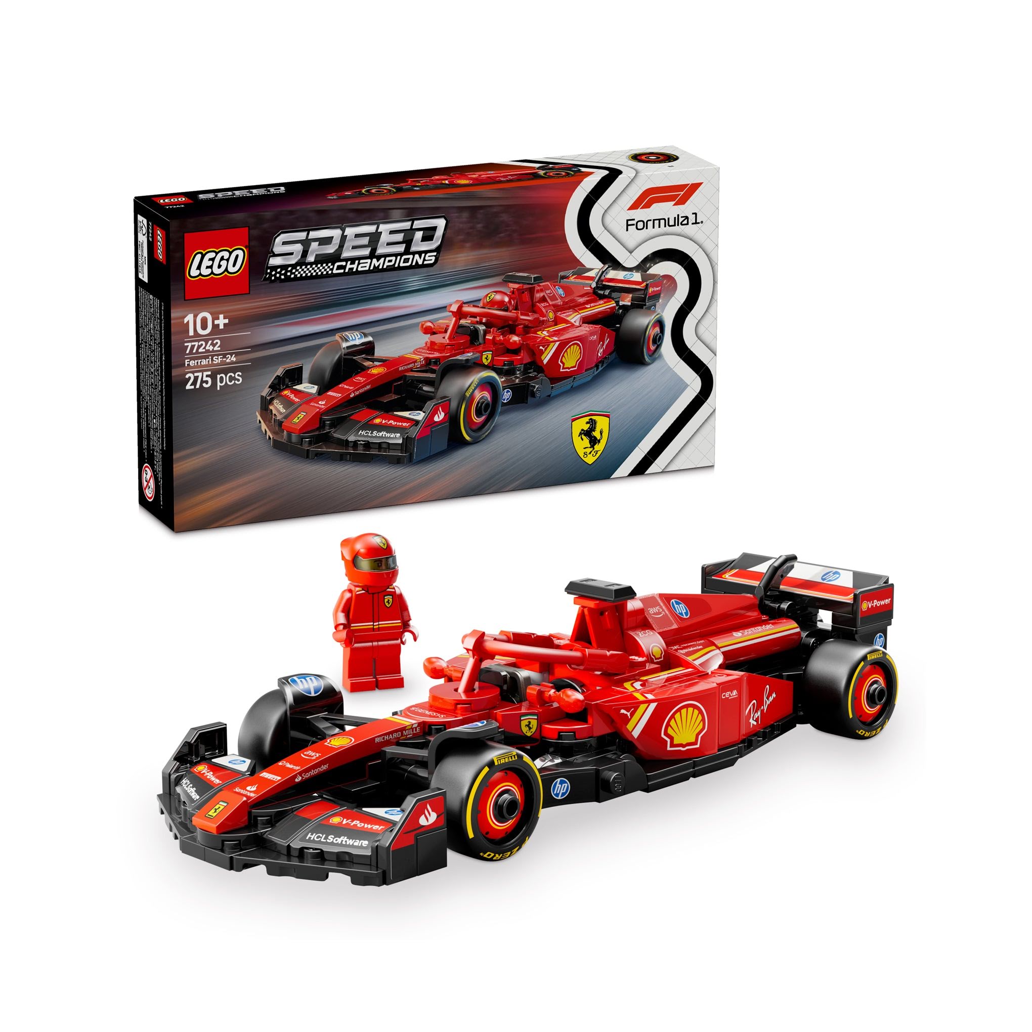 LEGO? Speed Champions Ferrari SF-24 F1? Race Car &amp; Driver