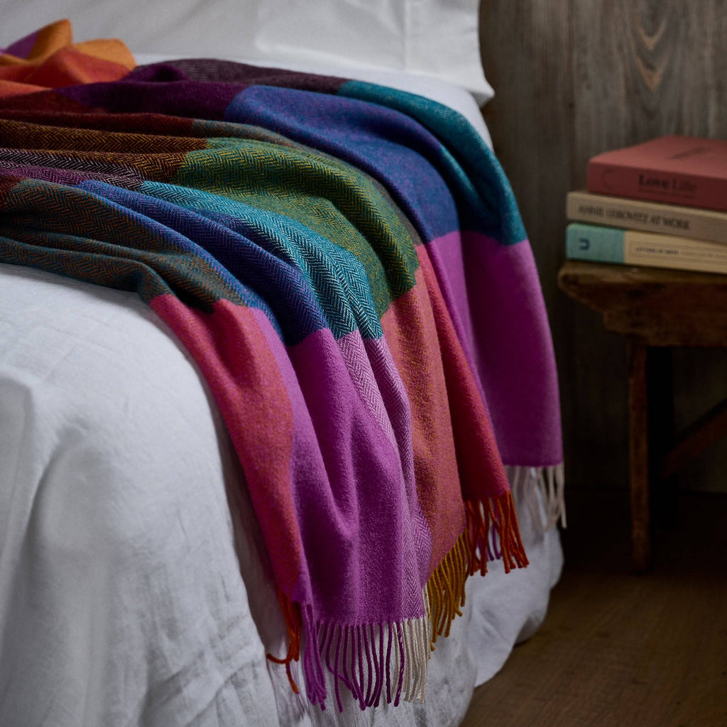 Hellfire Lambswool Throw
