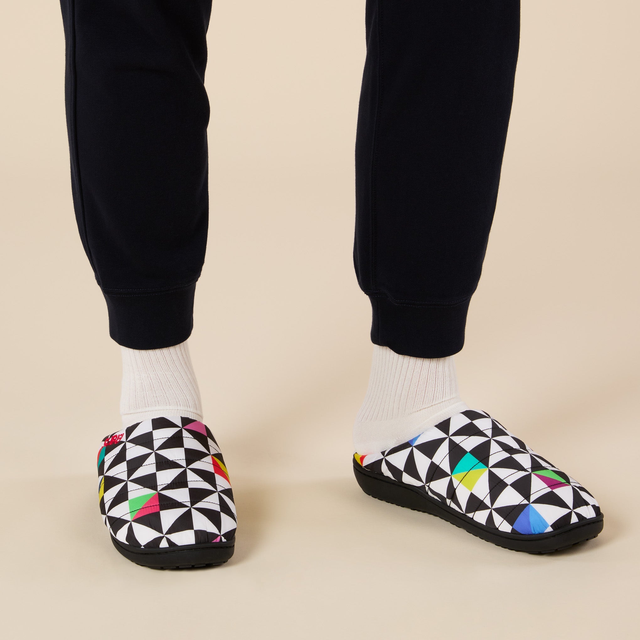 Jeffrey Gibson for MoMA Subu Slippers - Triangular Mosaic
