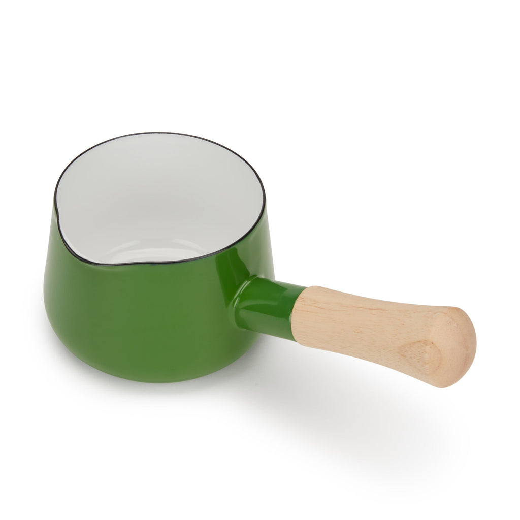 Porcelain Enamel Milk Pan - Green