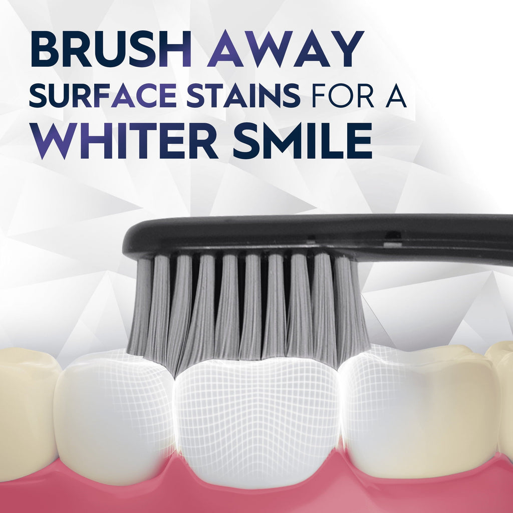 (2 pack)  Toothbrush Pro Whitening Brilliance, Extra Soft, Black and Teal, 2 Count
