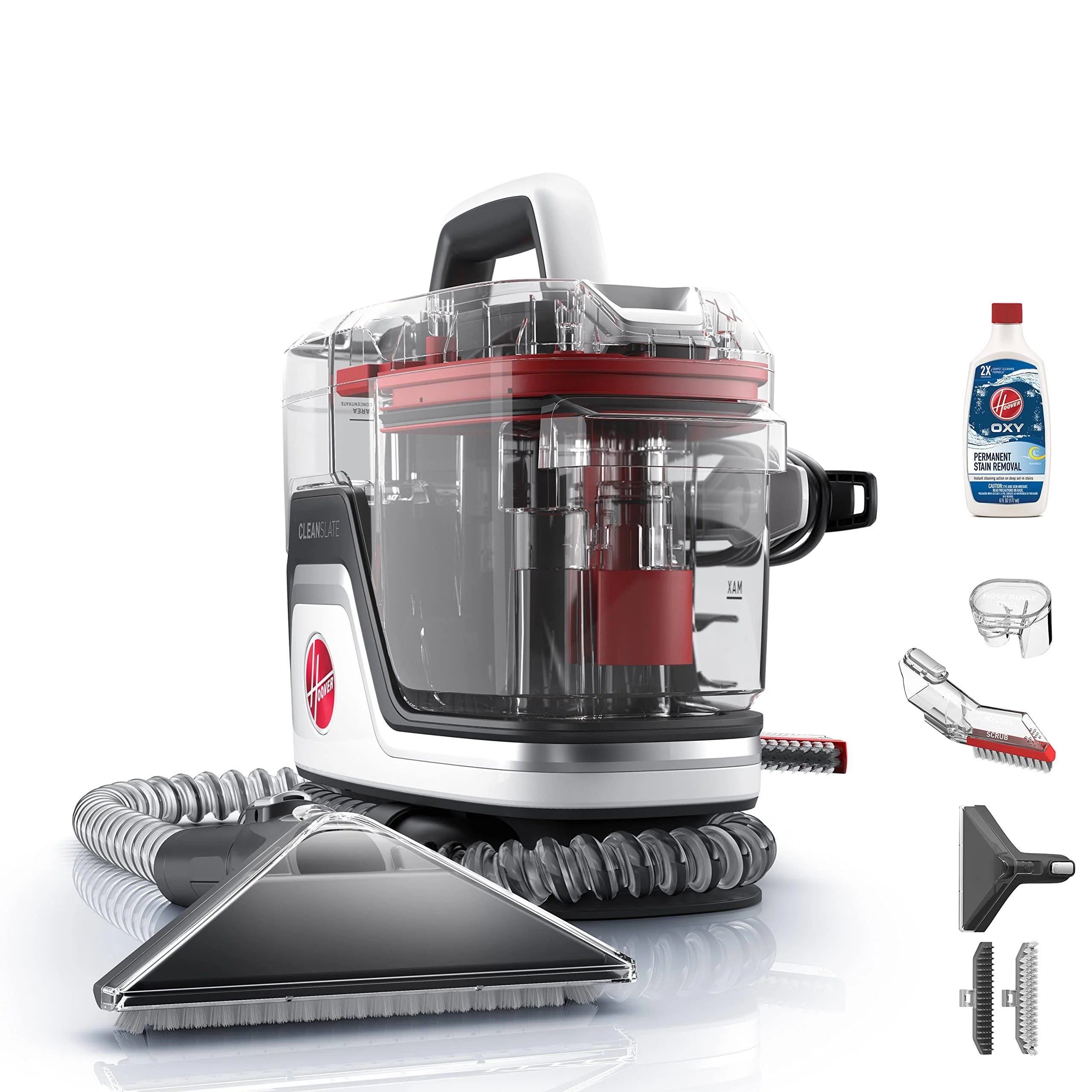 Hoover CleanSlate Plus Carpet &amp; Upholstery Spot Cleaner, Stain Remover, Portable, FH14050, White