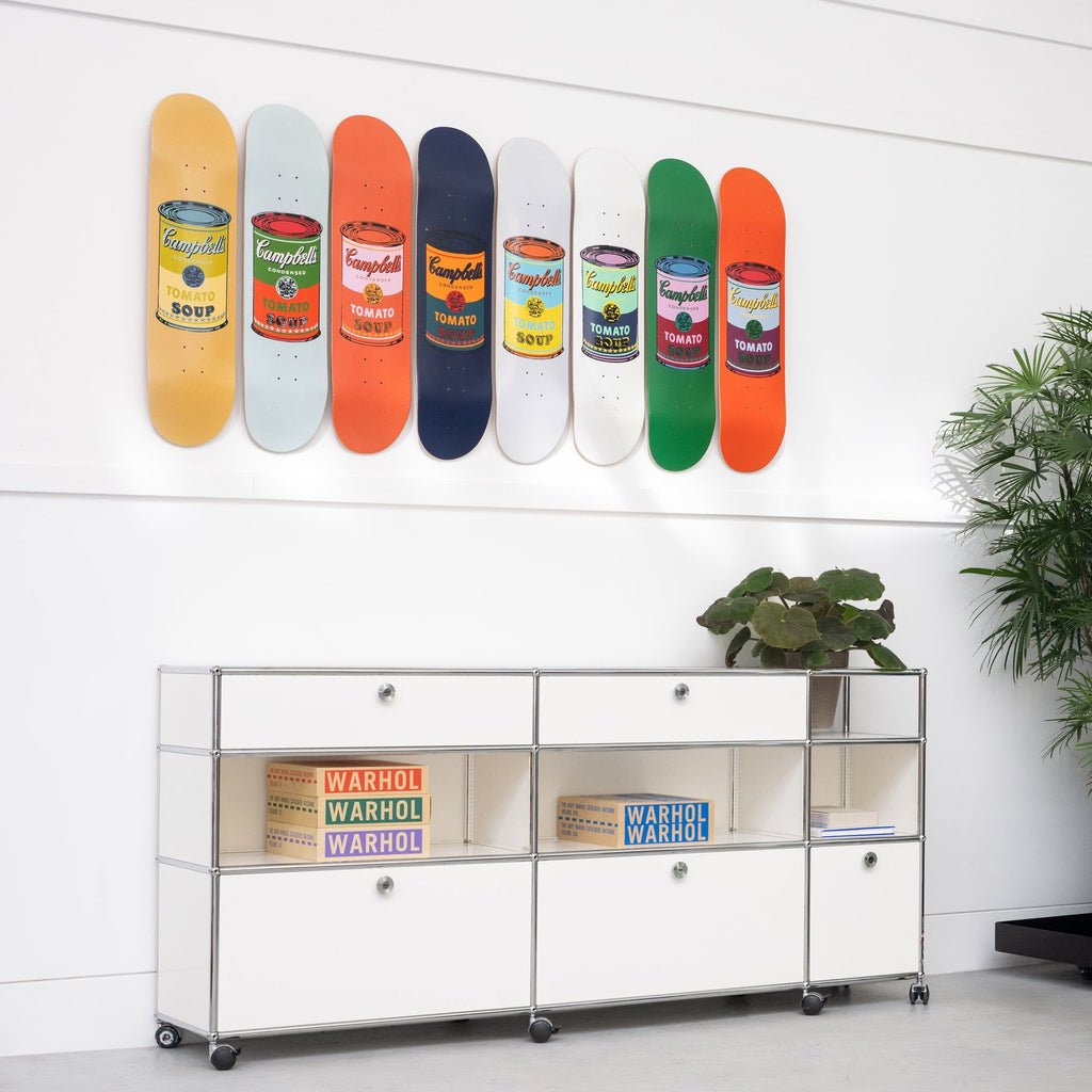Andy Warhol: Skateboard Colored Campbell's Soup Cans - Eggplant