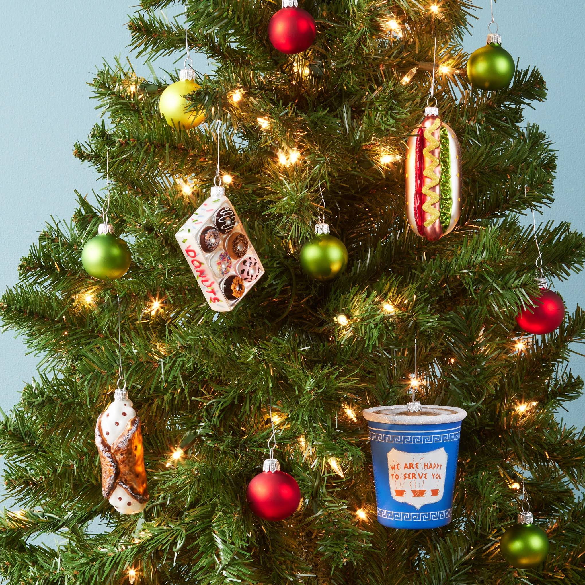 NYC Glass Holiday Ornament - Donut Box