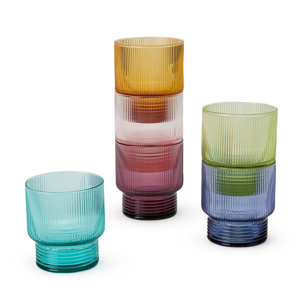 Todo Modo Stacking Glass Tumblers - Set of 6