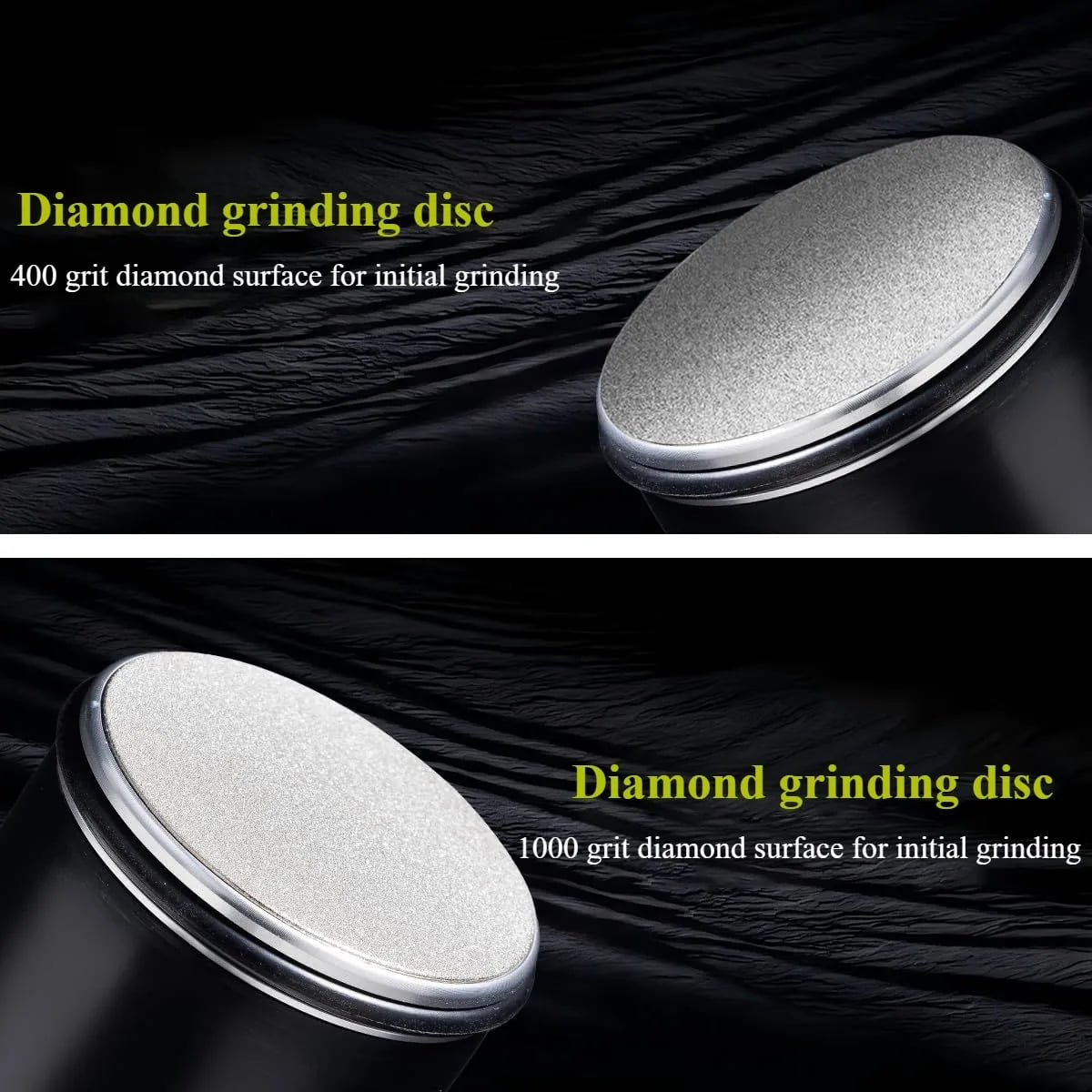 Tumbler Knife Sharpener Rolling Diamond Sharpening Stone #1000/#400 Sharpener Kit Kitchen Knives 15 and 20 Degrees