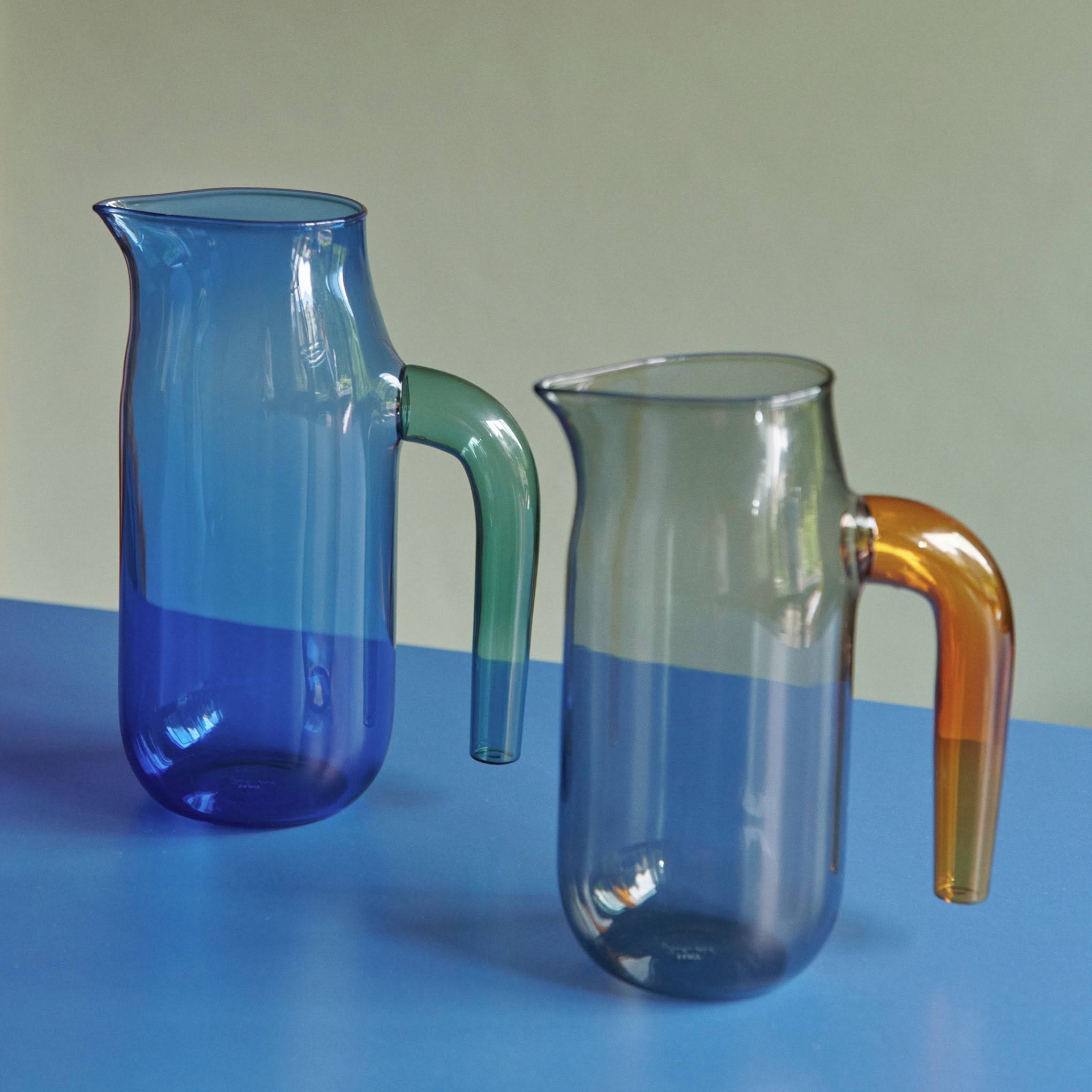 HAY Glass Jug - Blue