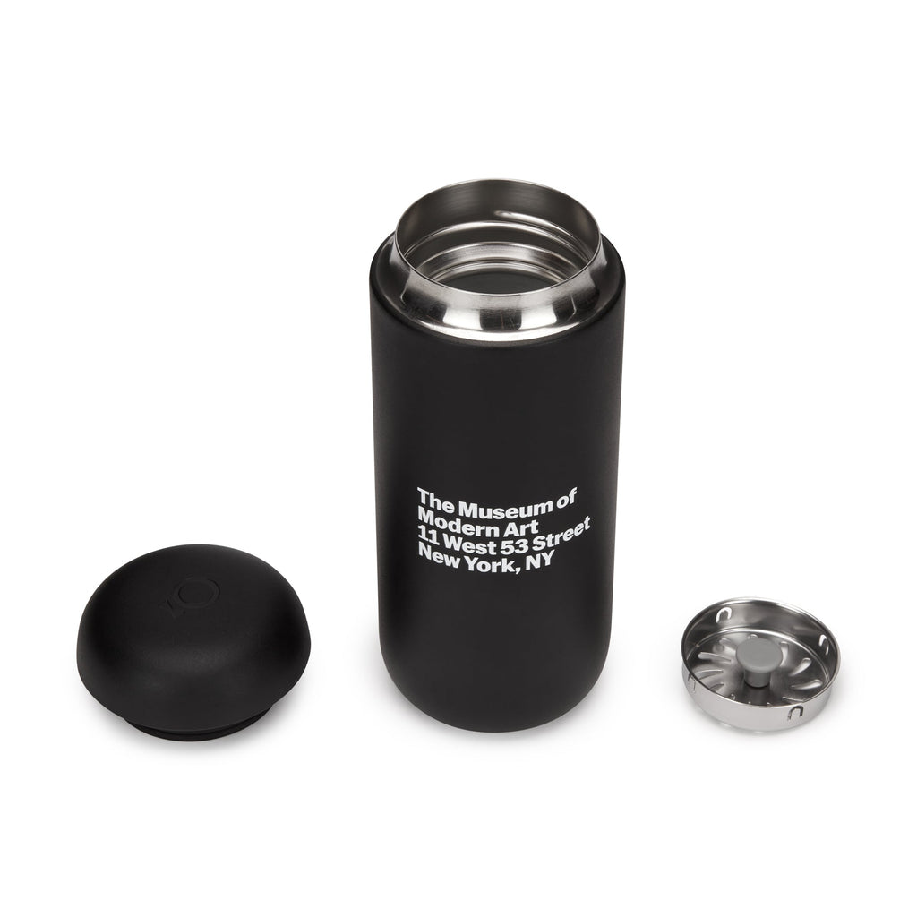 MoMA Address Insulated Travel Mug - Black