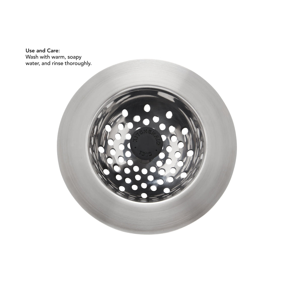 Stainless Steel Sink Strainer with Black Knob Drain Catchers