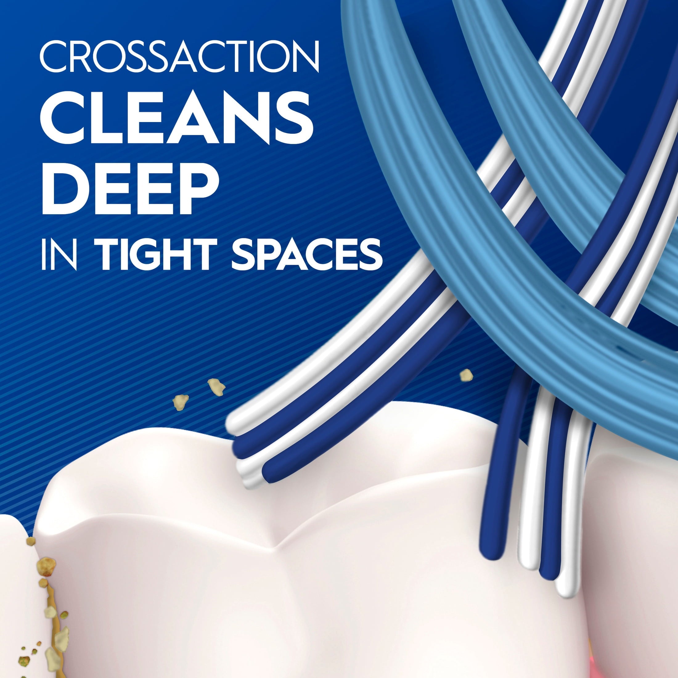 Toothbrush Pro Clean Cross Action, Deep Plaque Removal, 6 Count