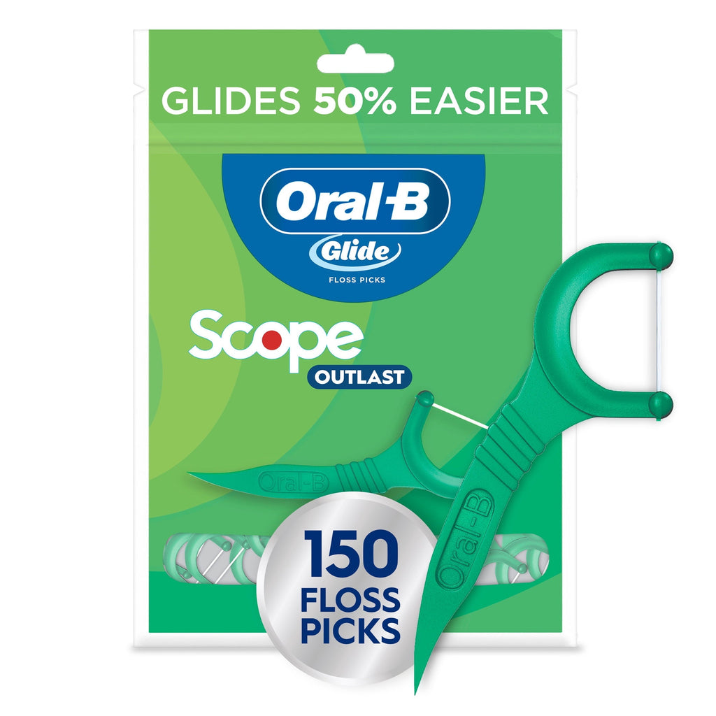 Floss, Glide Mint Dental Floss Picks with Long Lasting Scope Flavor, 75 Picks