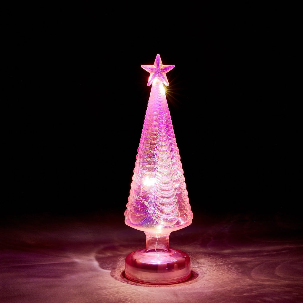 MoMA LED Glass Lighted Tree- Large - Pink