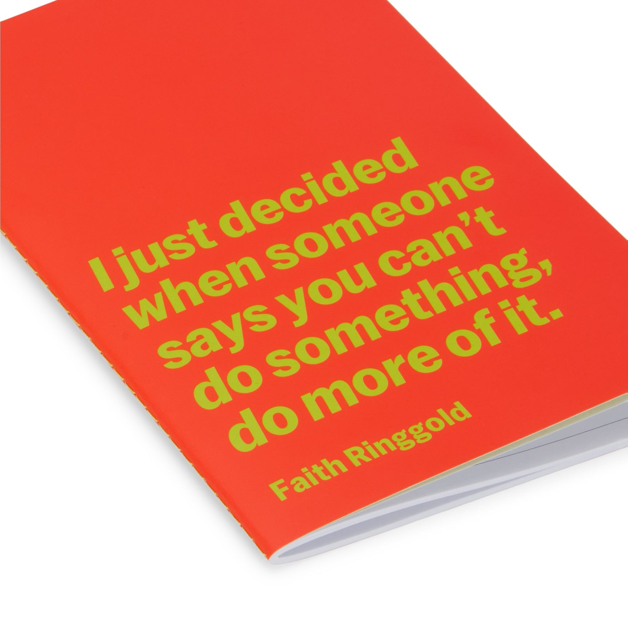 MoMA Faith Ringgold Quote Notebook