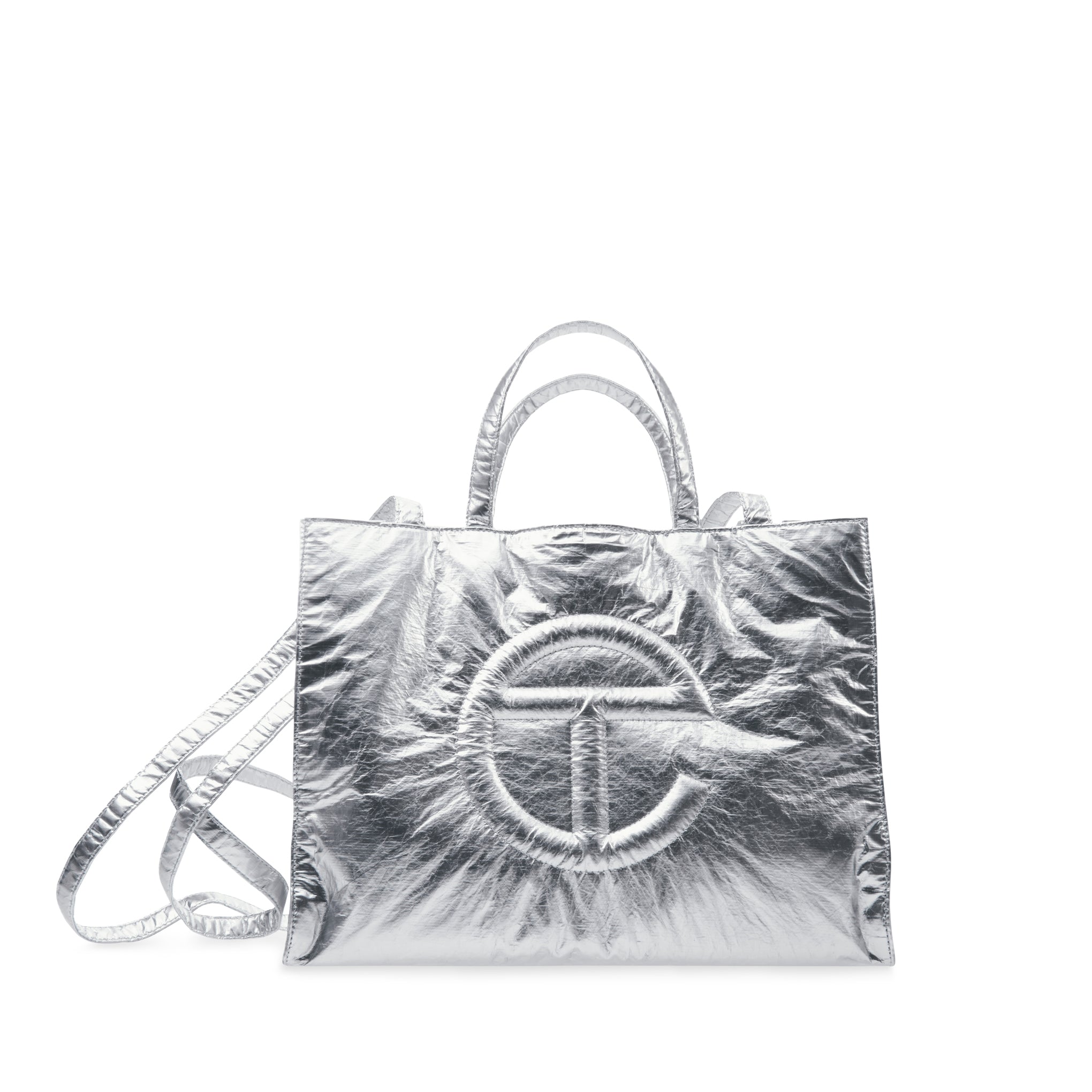 Telfar Tyvek Shopping Bag - Silver