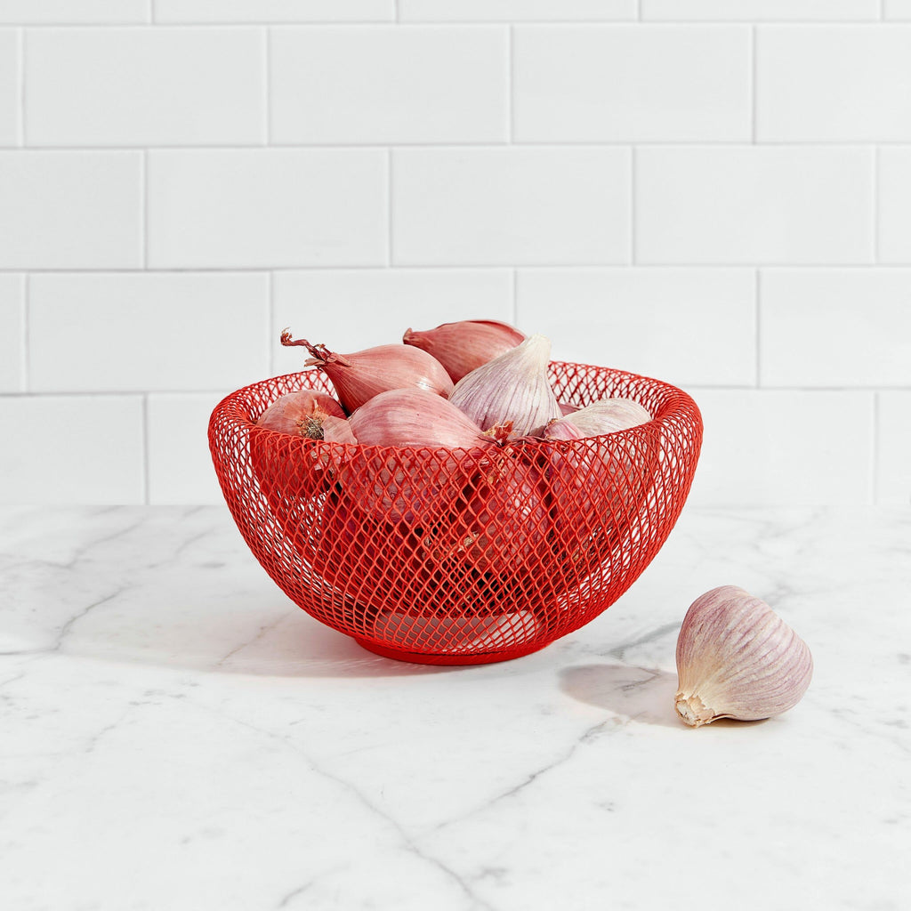 Wire Mesh Bowls - Red