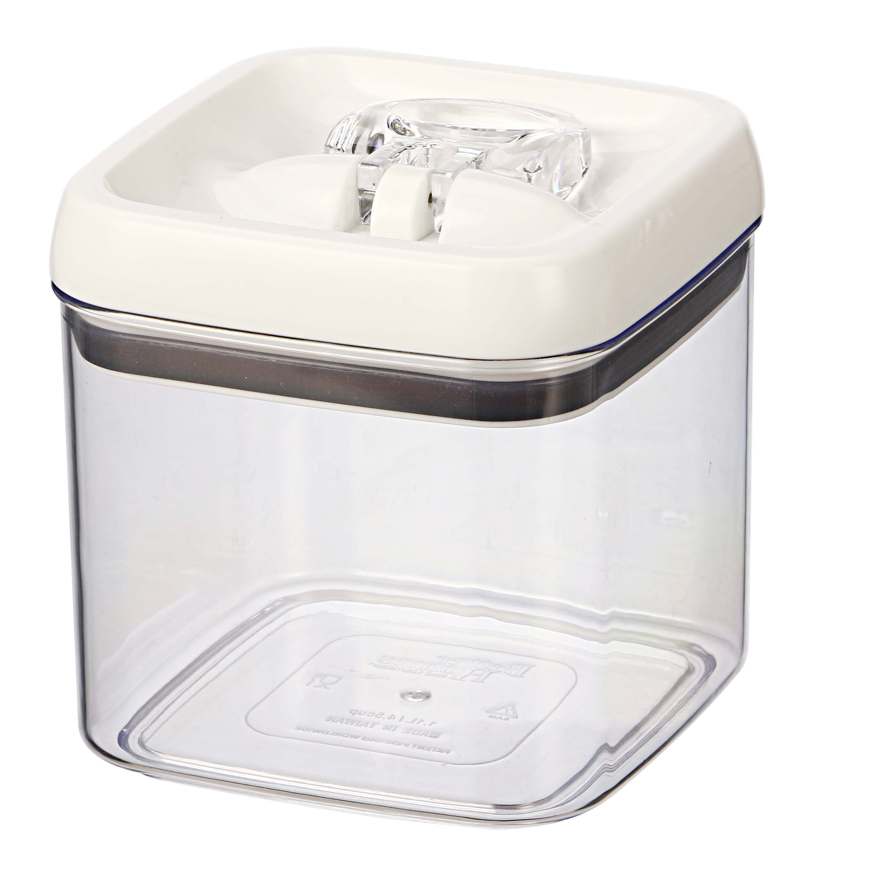(2 pack) Canister - 4.5 Cup Square Food Storage Container, Designed to Help with Pantry Organization and F