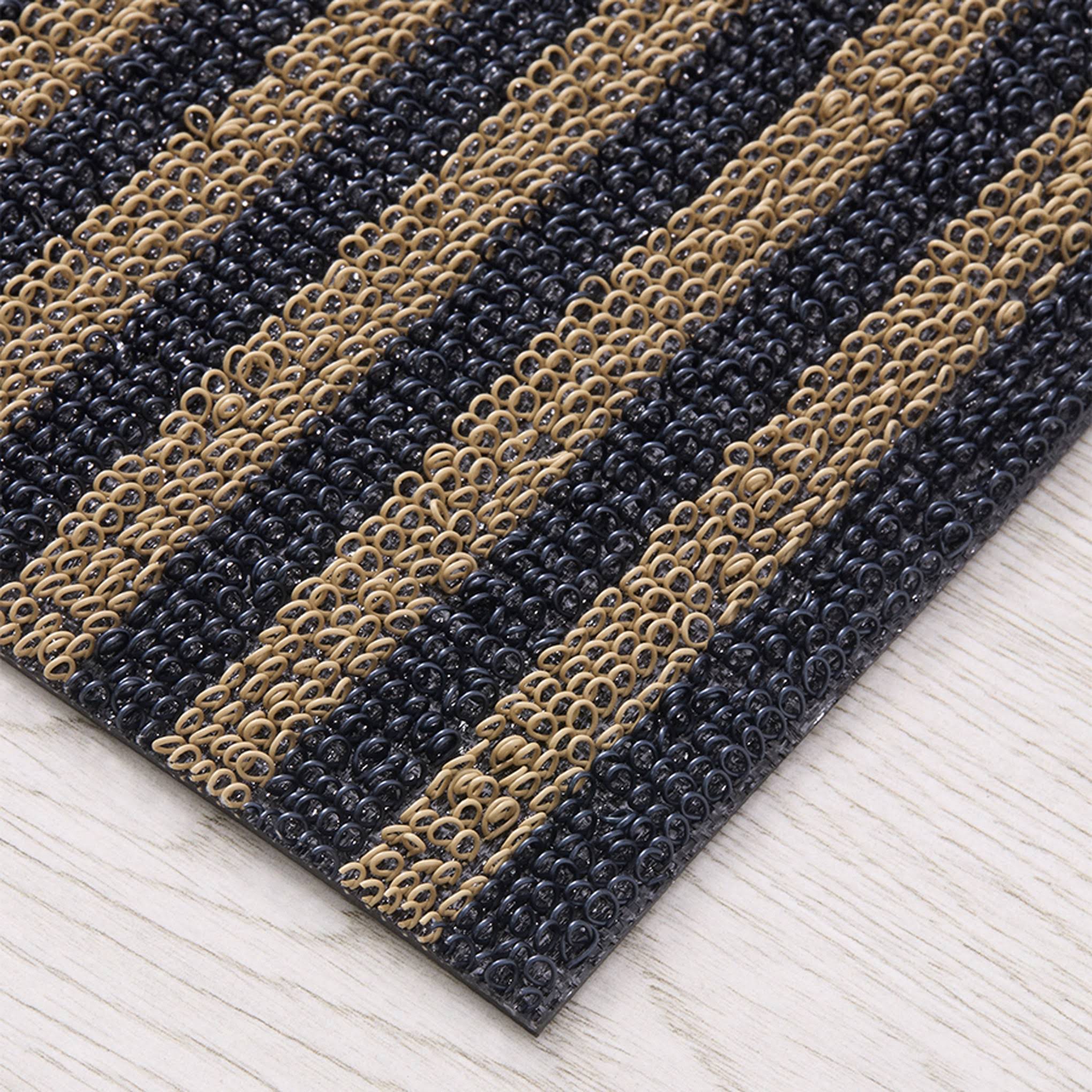 Chilewich Breton Stripe Shag Mat - Candy