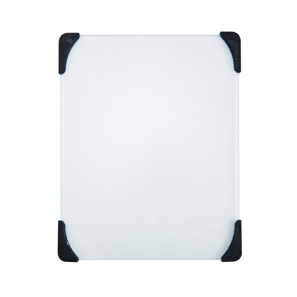 12-inch x 15-inch Glass Cutting Board with Black Non-Slip Corners