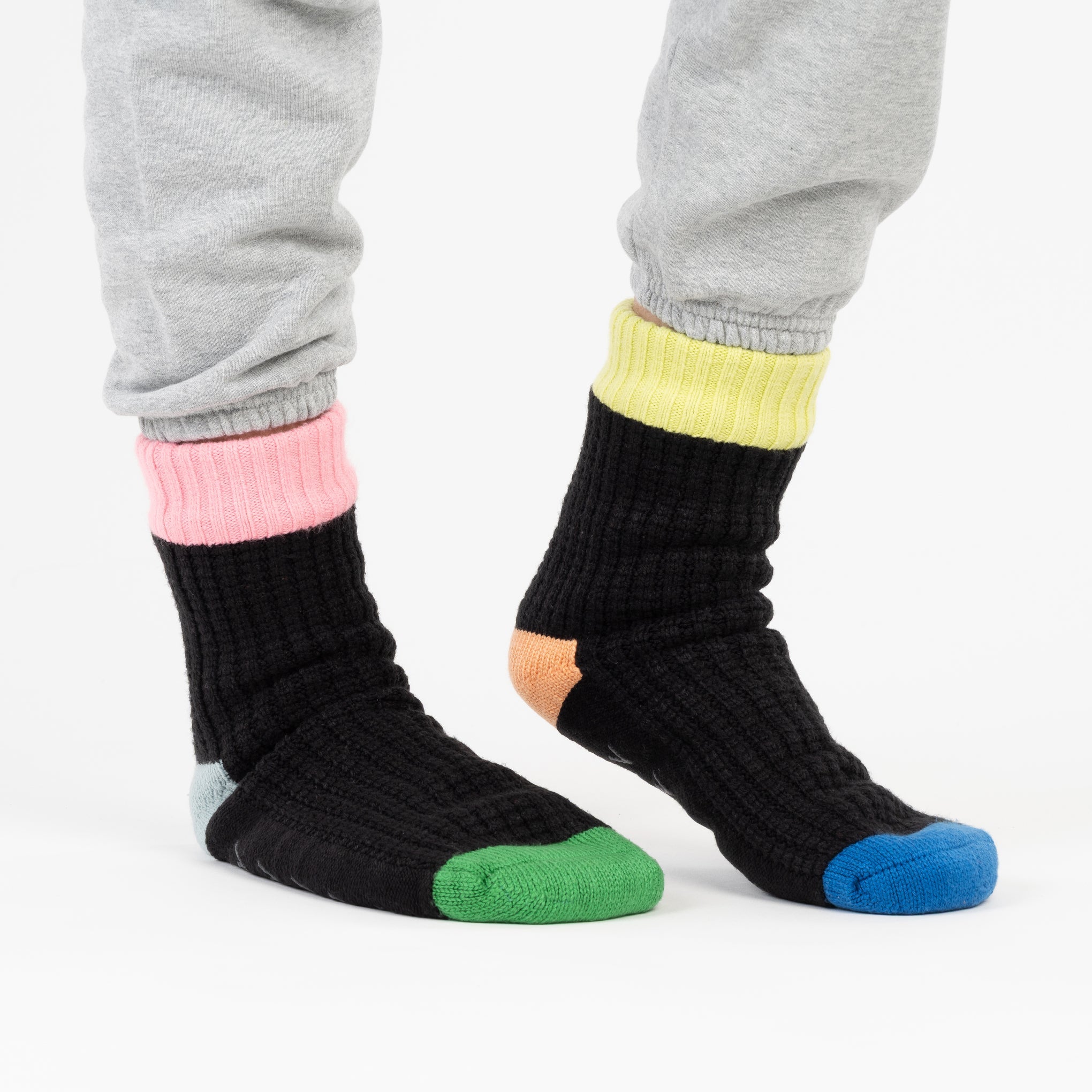 Verloop Knit House Socks - Spot Black