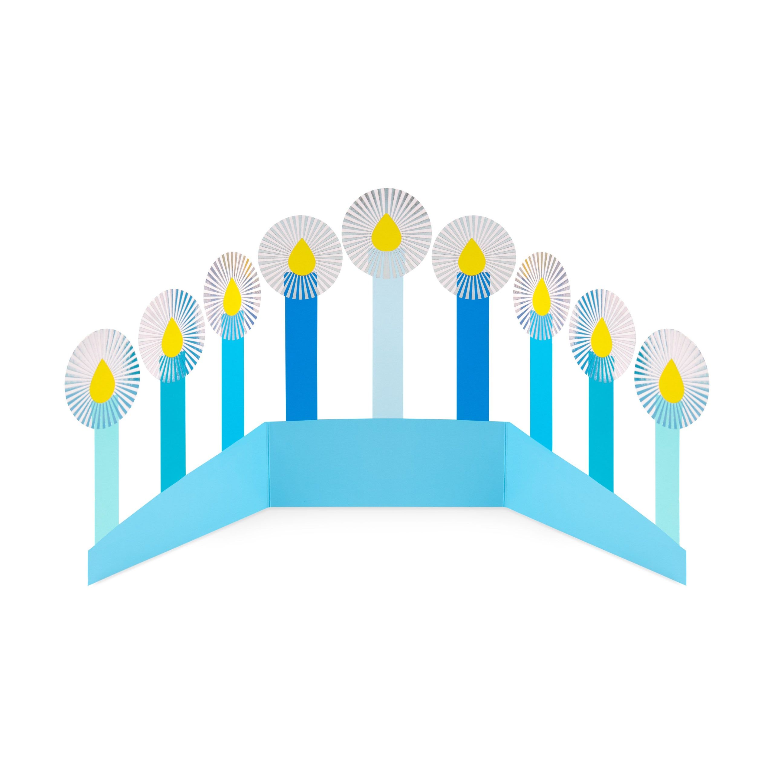 Azure Hanukkah Holiday Cards - Set of 8