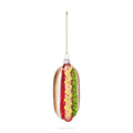 NYC Glass Holiday Ornament - Hot Dog