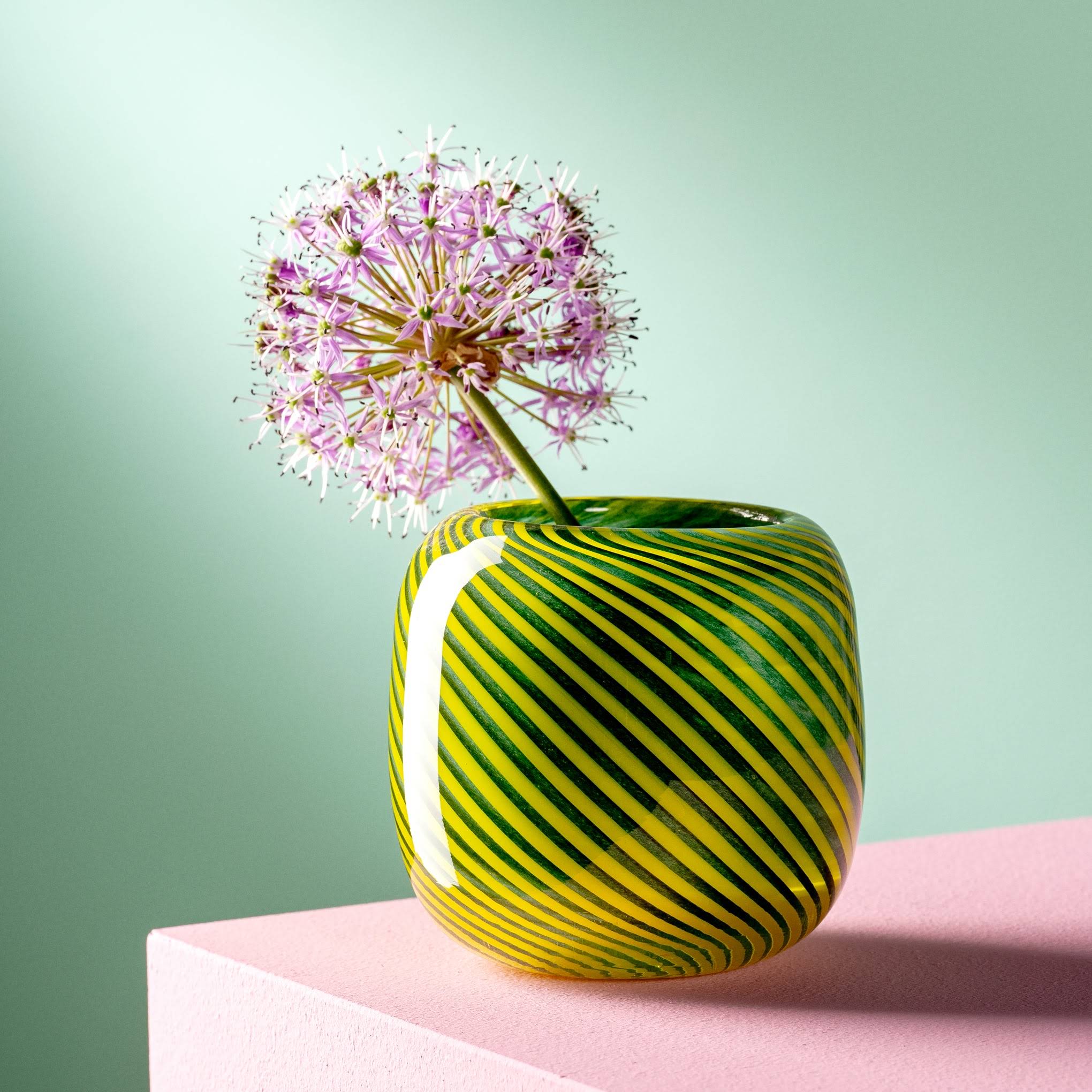 Filo Colori Glass Vase - Green