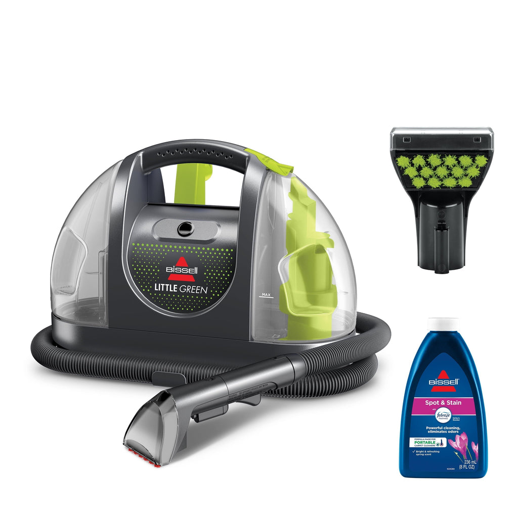 BISSELL Little Green Portable Carpet &amp; Upholstery Cleaner, Strong Suction, Large Tank, Includes Stain Tool &amp; Formula