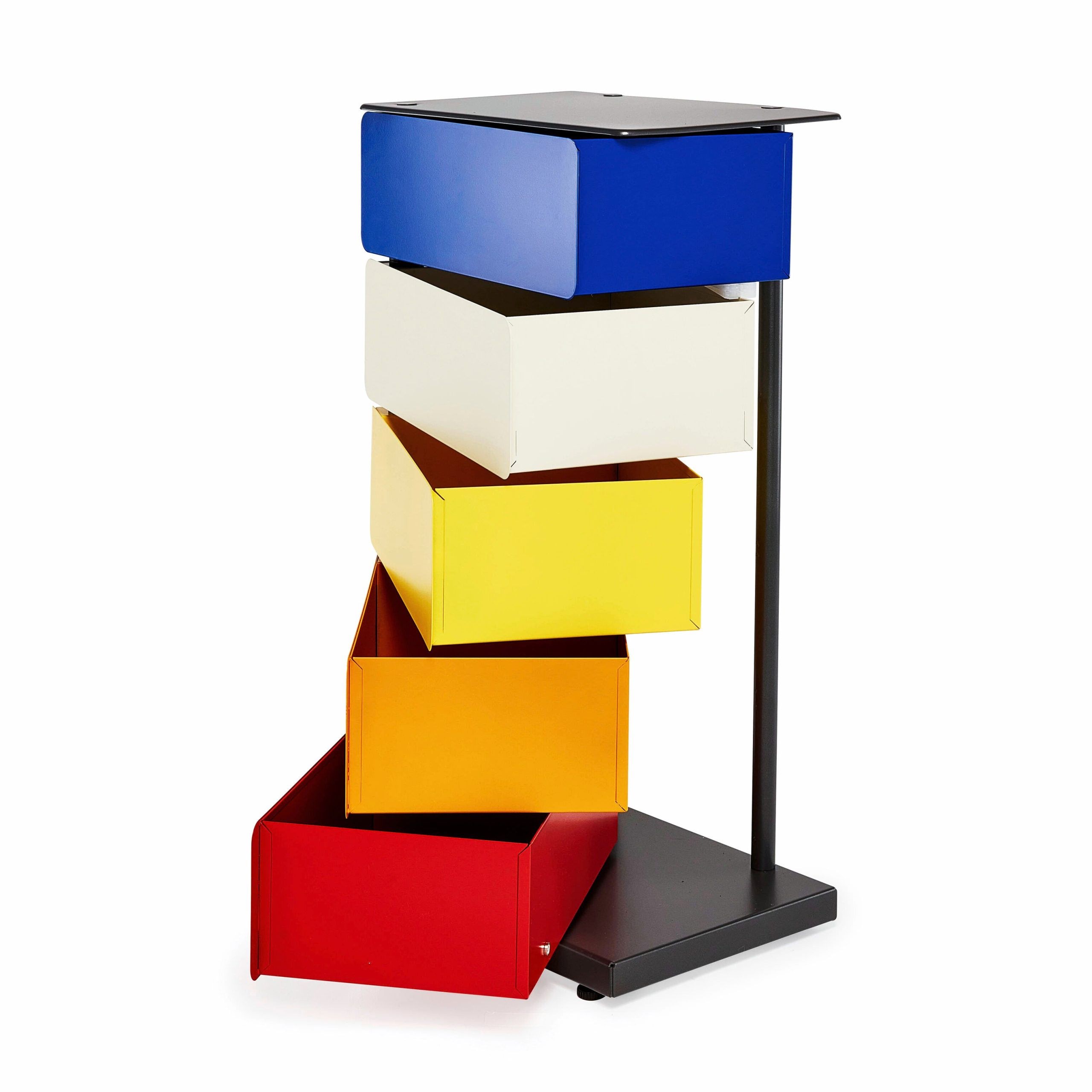 5-Drawer Pivot Cabinet - Blue/ Yellow/ Red
