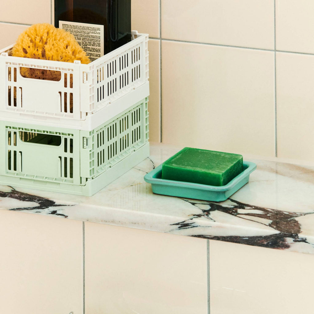 HAY Recycled Plastic Collapsible Color Crate - Off White