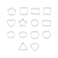 Metal Shaped Cookie Cutters Set, 14 Pieces
