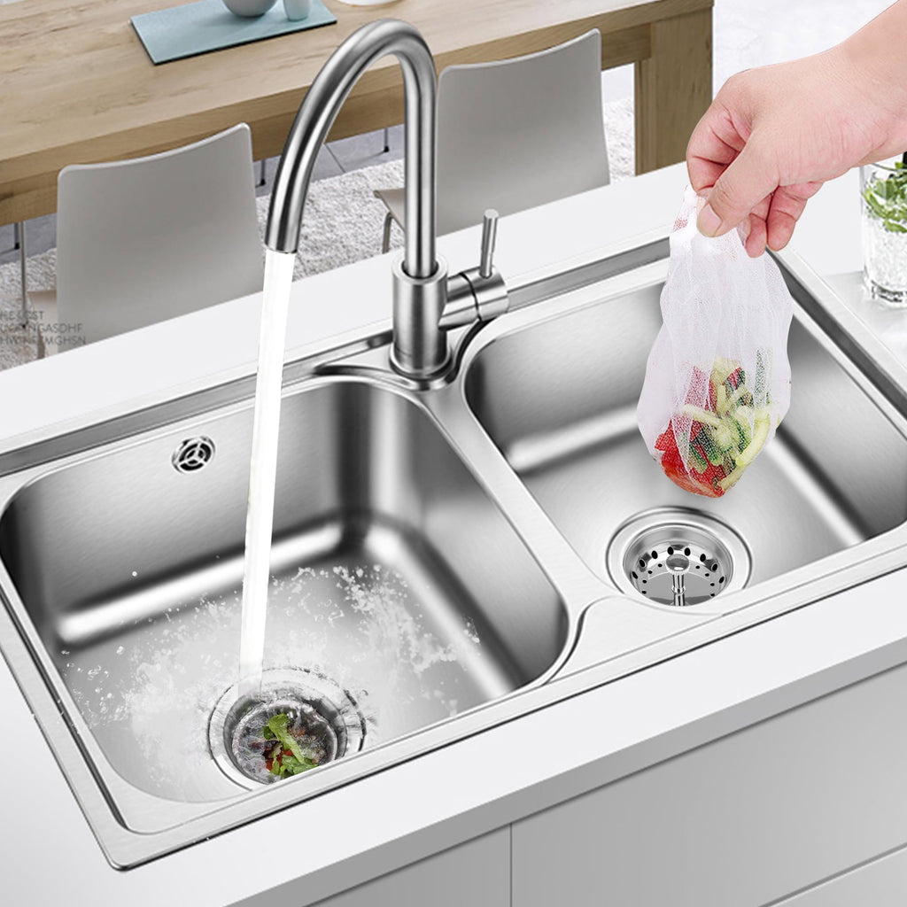 2pcs Kitchen Sink Strainer Baskets, Stainless Steel Sink Stopper, Anti-Clogging Food Catcher for 3.1" Drain Hole