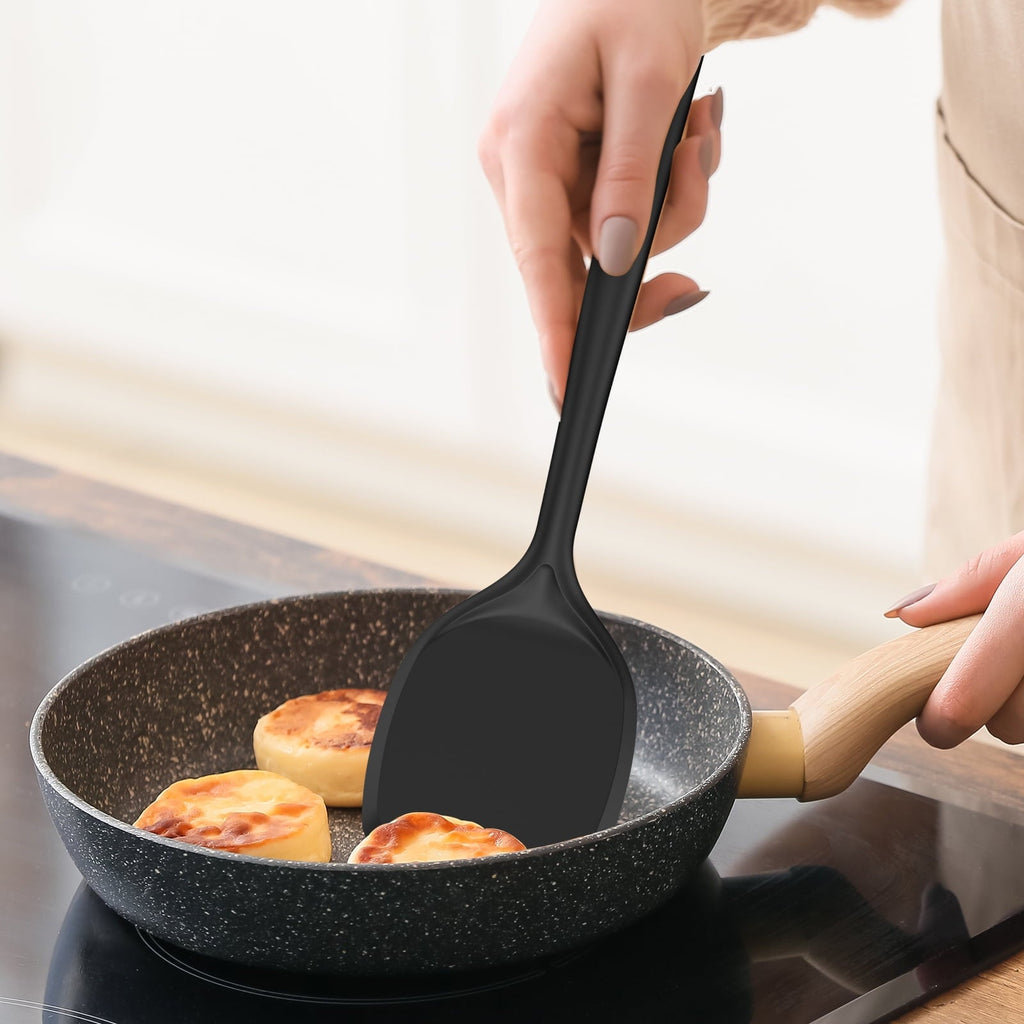 Silicone Kitchen Utensils Set, 600°F Heat Resistant Silicone Cooking Utensils, Spatula, Spoon, Whisk, Tongs, Kitchen ...