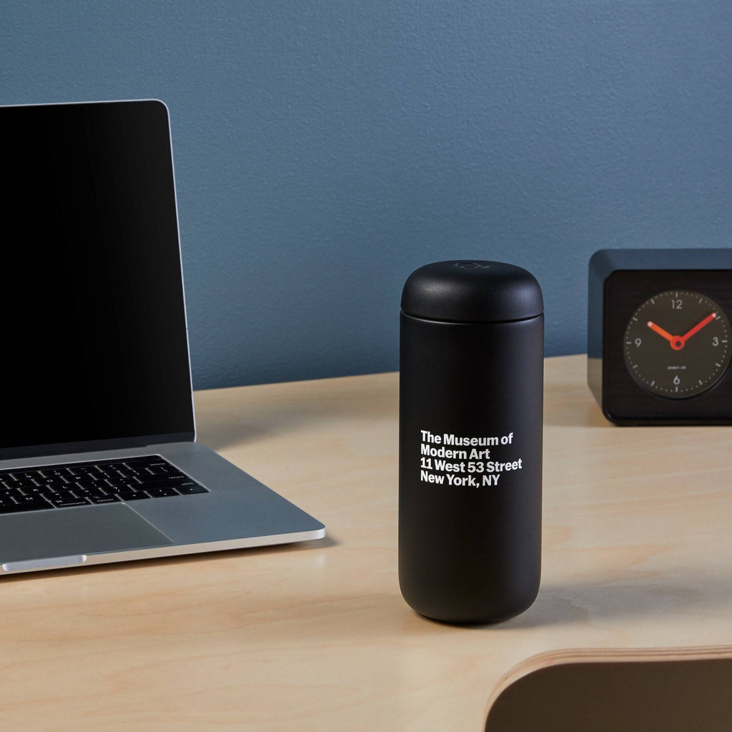 MoMA Address Insulated Travel Mug - Black