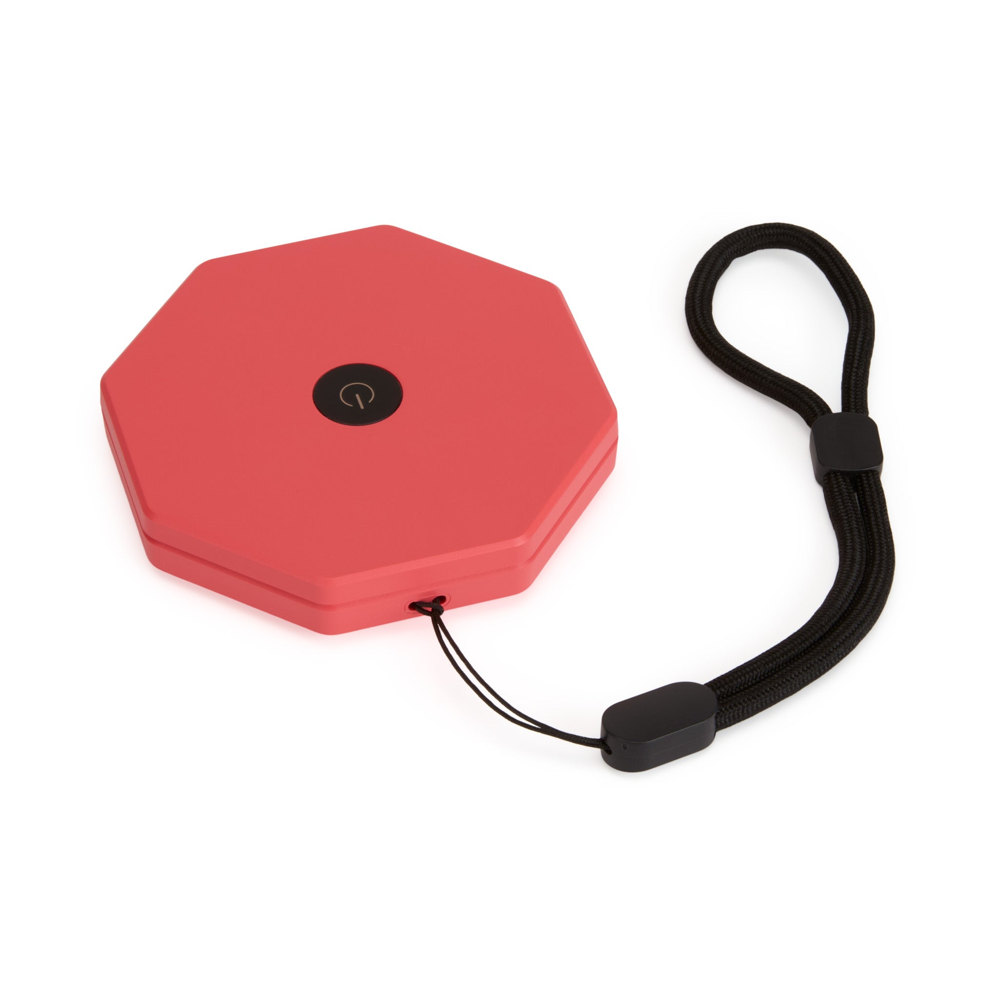 Twist Hexagon Portable Table Lamp - Coral Red