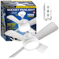 Bell + Howell Light Socket Ceiling Fan &amp; Light