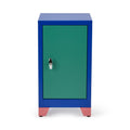 Metal Locker &amp; Side Table - Green