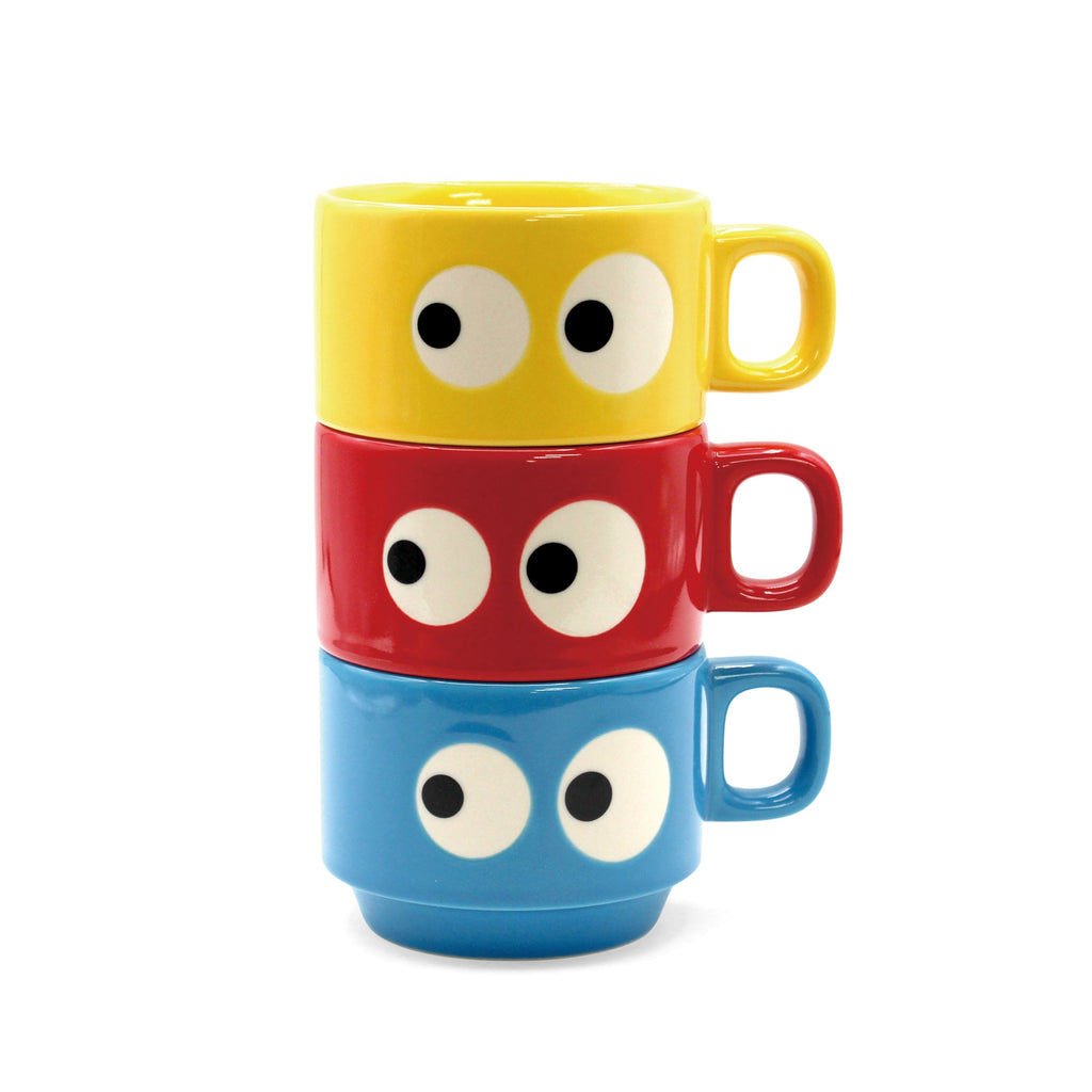 Kyoro Kyoro Stoneware Stacking Mugs - Set of 3