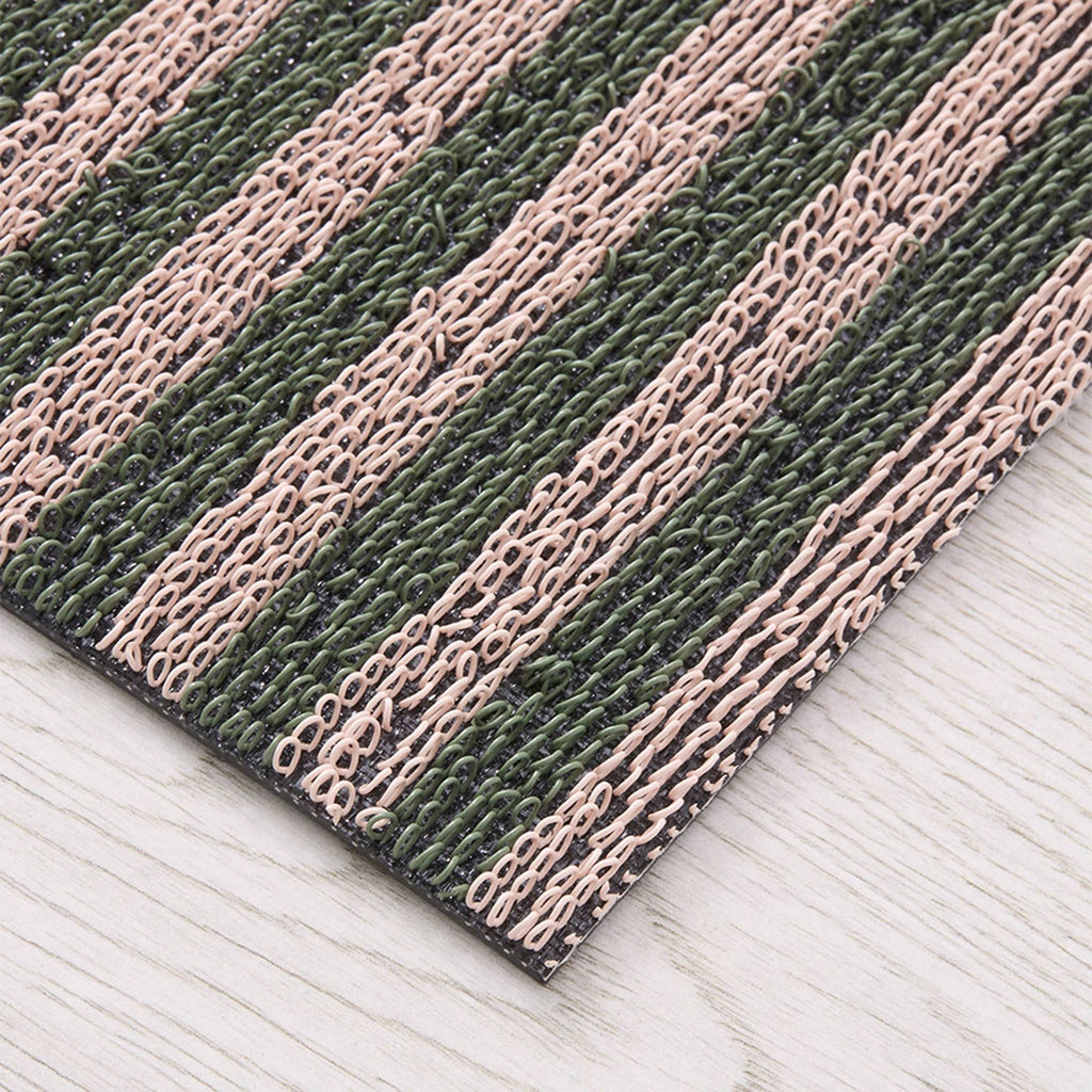Chilewich Breton Stripe Shag Mat - Malibu