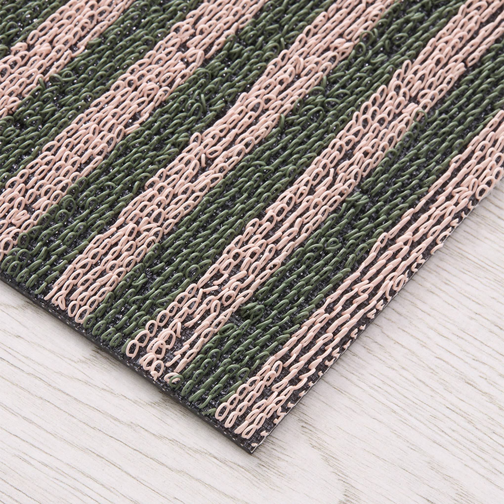 Chilewich Breton Stripe Shag Mat - Malibu