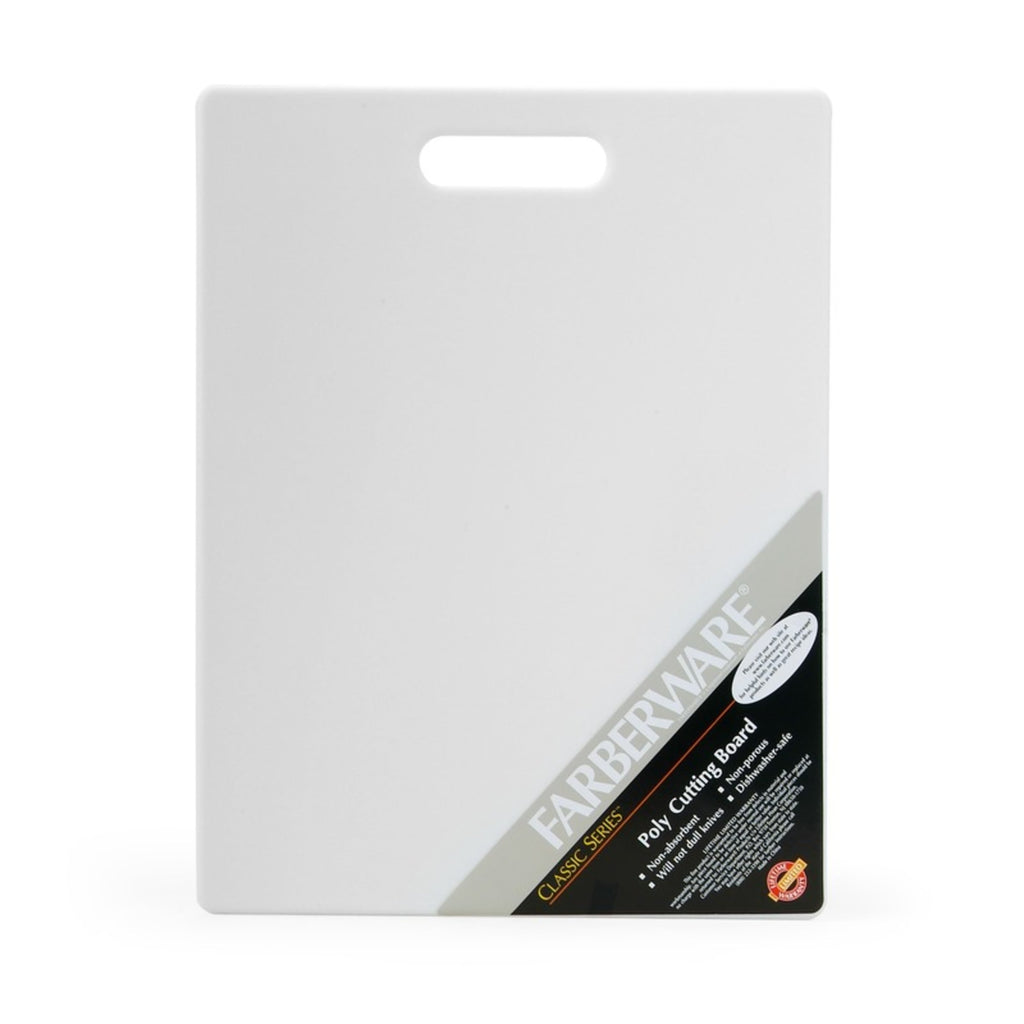 11-inch x 14-inch Poly Kitchen Cutting Board White