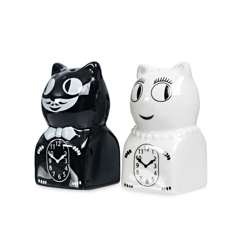 Kit-Cat Clock Salt &amp; Pepper Shakers - Set of 2