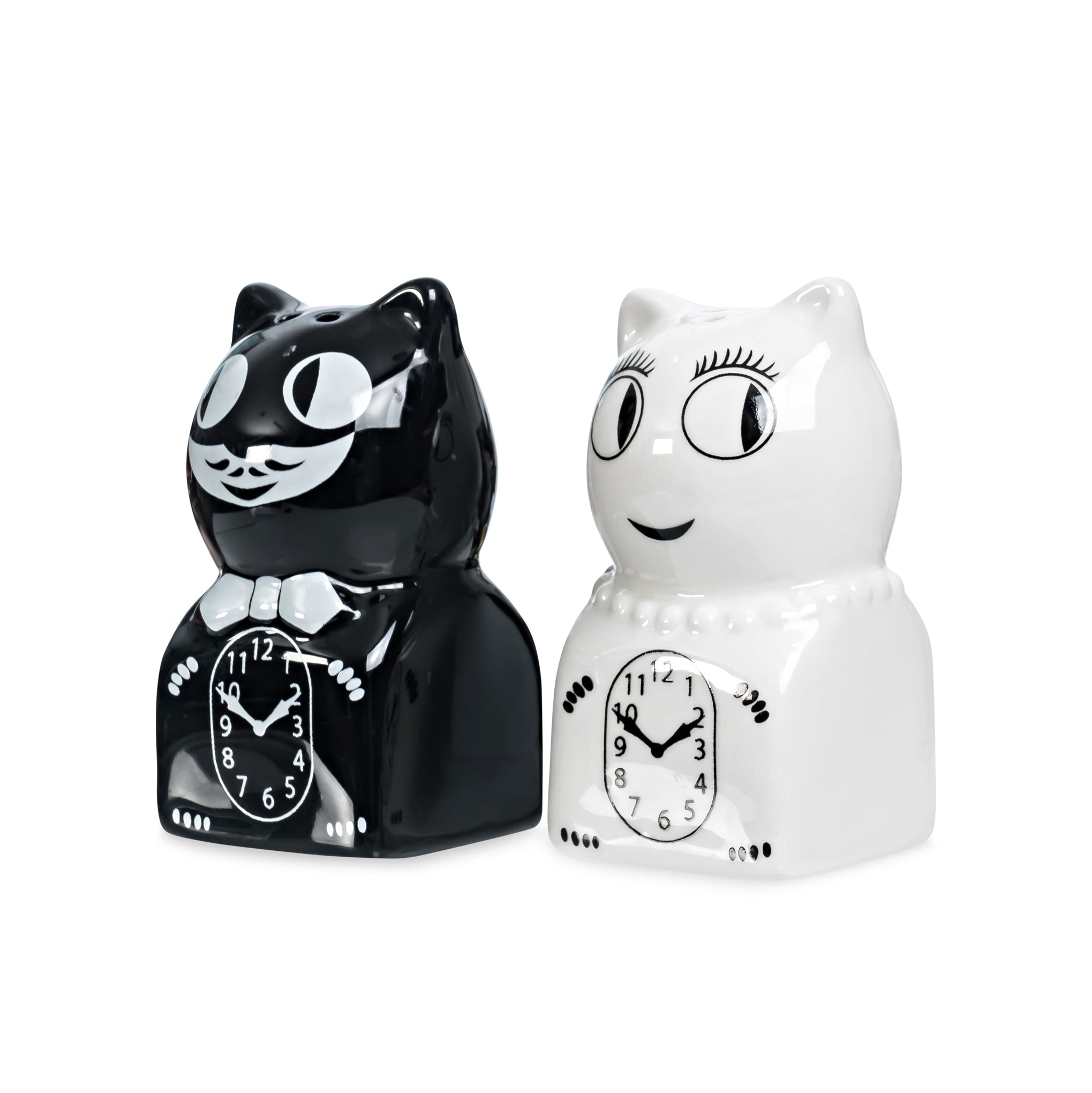 Kit-Cat Clock Salt &amp; Pepper Shakers - Set of 2