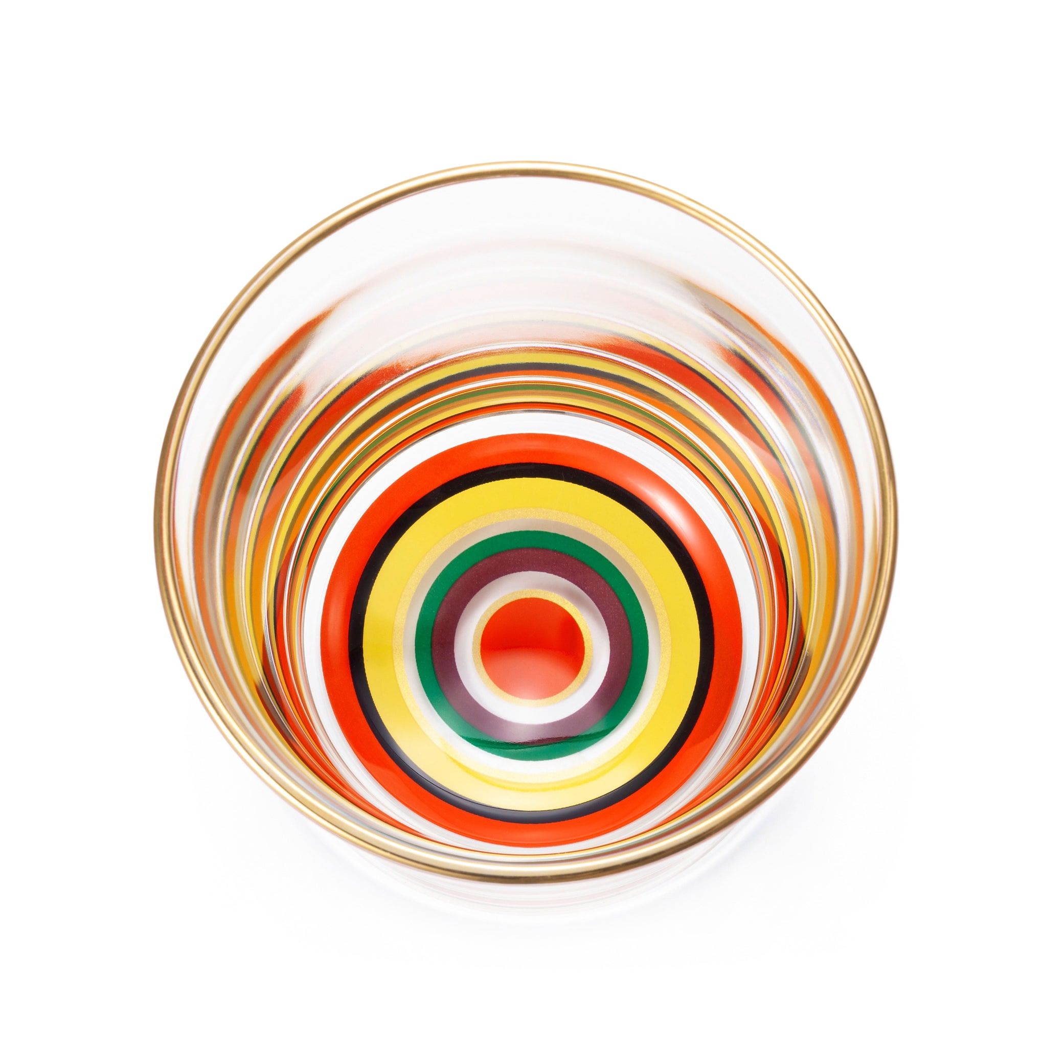 Japanese Rocking Whisky Glass - Red