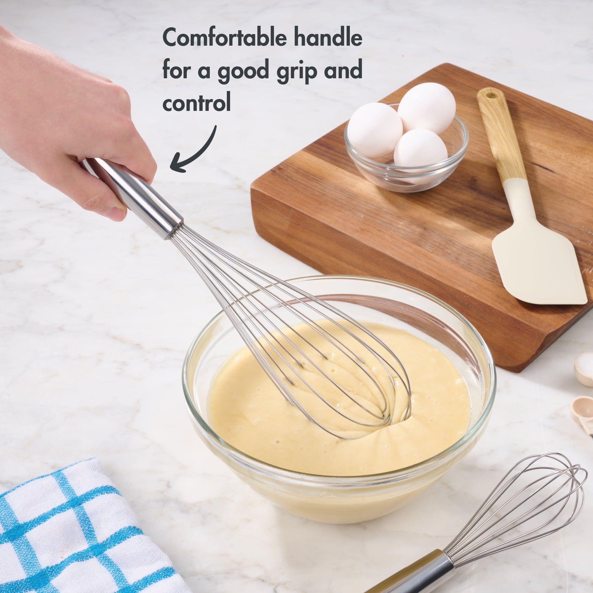 2 Piece Stainless Steel Balloon Whisk, 11.8 inch and 8.85 inch