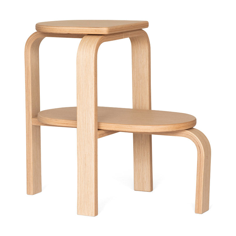 Altura Step Stool &amp; Side Table - Oak
